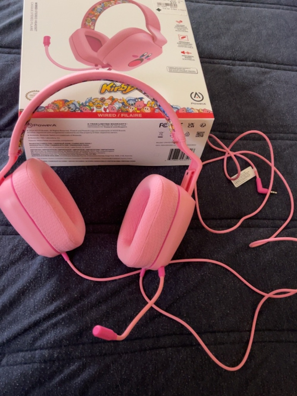 Kirby Pink Wired Headset